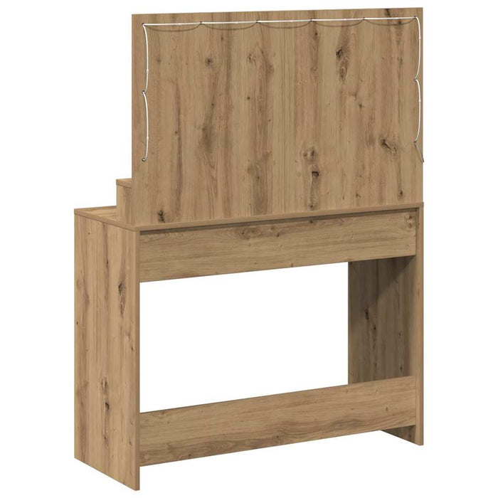 Masă de Machiaj cu raft Stejar Artizanal 100 x 41 x 135 cm - WALTI WALTI