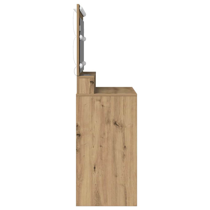 Masă de Machiaj cu raft Stejar Artizanal 100 x 41 x 135 cm - WALTI WALTI