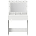 Masă de Machiaj cu raft Alb 75,5 x 41 x 135 cm Lemn compozit - WALTI WALTI