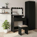 Masă de Machiaj Stejar Negru 75,5 x 41 x 135 cm Lemn compozit - WALTI WALTI