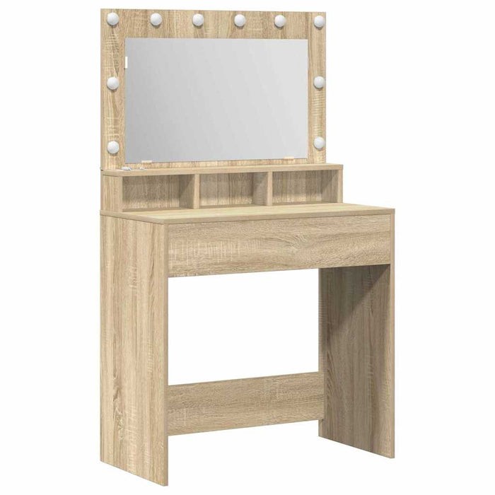 Masă de Machiaj Stejar Sonoma 75,5 x 41 x 135 cm Lemn compozit - WALTI WALTI