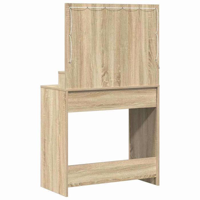 Masă de Machiaj Stejar Sonoma 75,5 x 41 x 135 cm Lemn compozit - WALTI WALTI