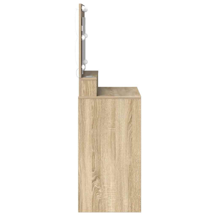 Masă de Machiaj Stejar Sonoma 75,5 x 41 x 135 cm Lemn compozit - WALTI WALTI