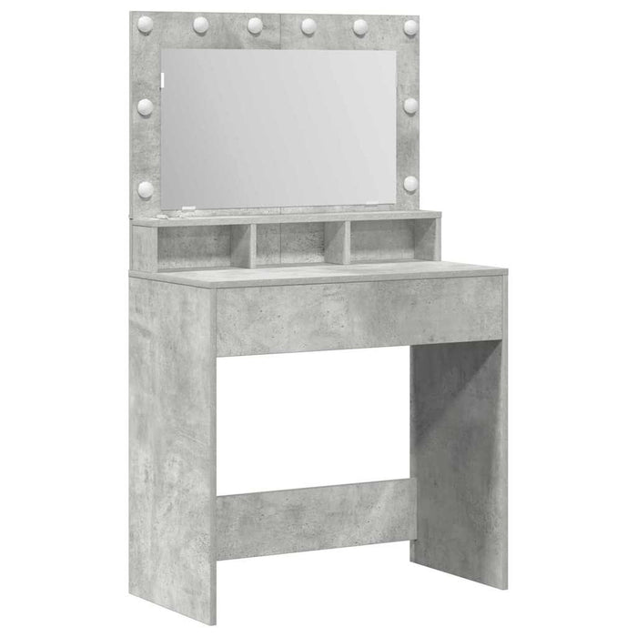 Masă de Machiaj Gri din beton 75,5 x 41 x 135 cm Lemn compozit - WALTI WALTI