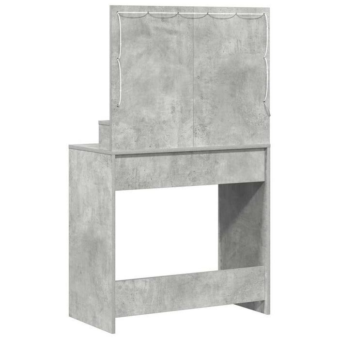 Masă de Machiaj Gri din beton 75,5 x 41 x 135 cm Lemn compozit - WALTI WALTI