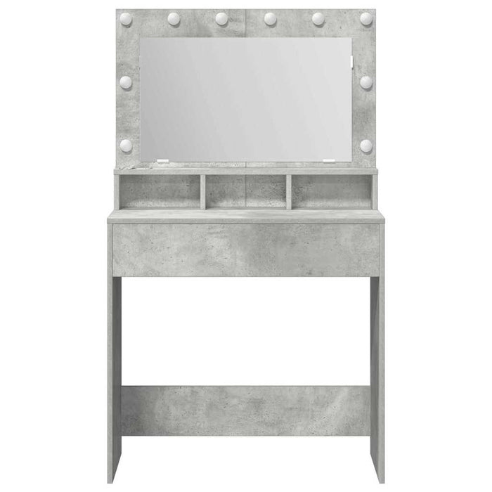 Masă de Machiaj Gri din beton 75,5 x 41 x 135 cm Lemn compozit - WALTI WALTI