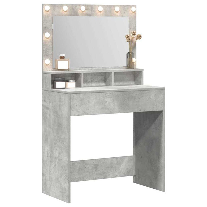 Masă de Machiaj Gri din beton 75,5 x 41 x 135 cm Lemn compozit - WALTI WALTI