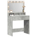 Masă de Machiaj Gri din beton 75,5 x 41 x 135 cm Lemn compozit - WALTI WALTI