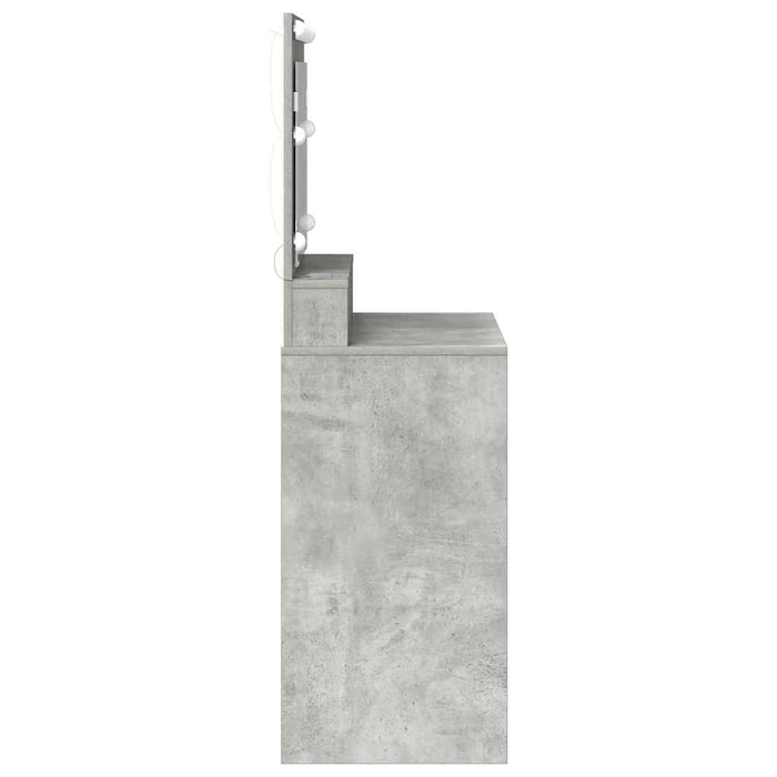 Masă de Machiaj Gri din beton 75,5 x 41 x 135 cm Lemn compozit - WALTI WALTI