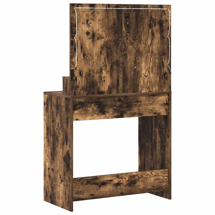 Masă de Machiaj Stejar fumuriu 75,5 x 41 x 135 cm Lemn compozit - WALTI WALTI