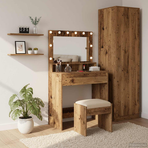 Masă de Machiaj Lemn vechi 75,5 x 41 x 135 cm Lemn compozit - WALTI WALTI