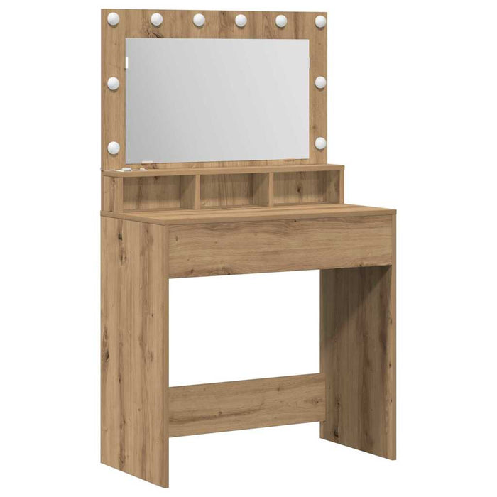 Masă de Machiaj cu raft Stejar Artizanal 75,5 x 41 x 135 cm - WALTI WALTI