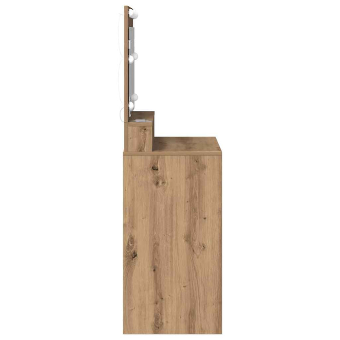 Masă de Machiaj cu raft Stejar Artizanal 75,5 x 41 x 135 cm - WALTI WALTI