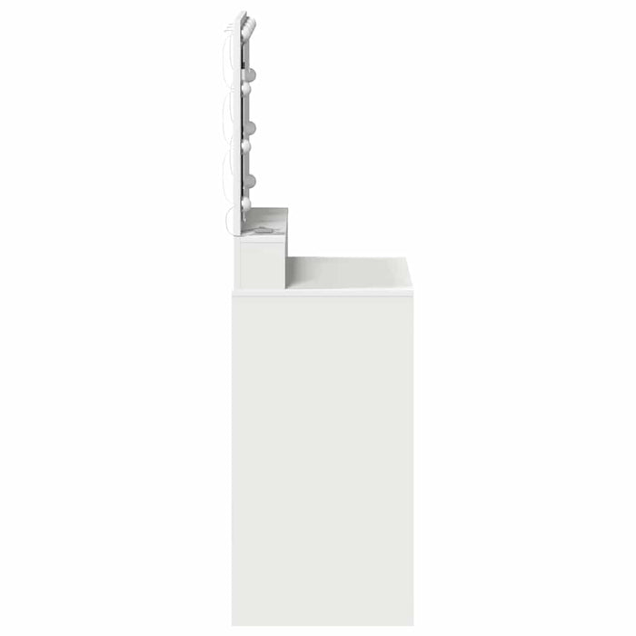 Masă de Machiaj cu raft Alb 50 x 41 x 135 cm Lemn compozit - WALTI WALTI