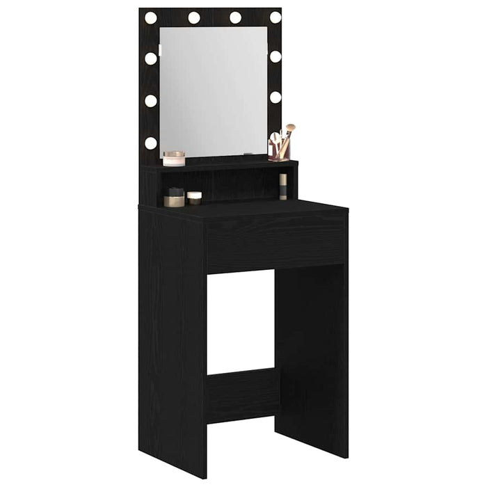 Masă de Machiaj Stejar Negru 50 x 41 x 135 cm Lemn compozit - WALTI WALTI
