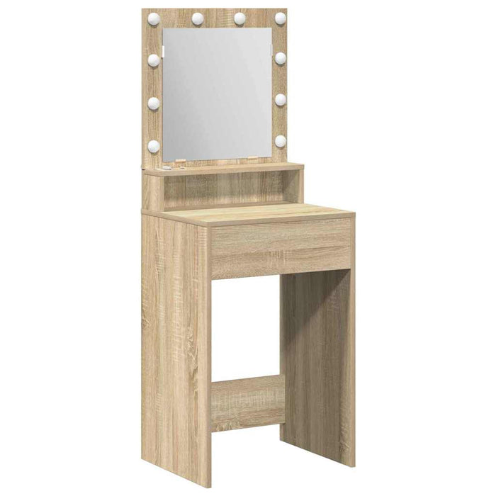 Masă de Machiaj Stejar Sonoma 50 x 41 x 135 cm Lemn compozit - WALTI WALTI