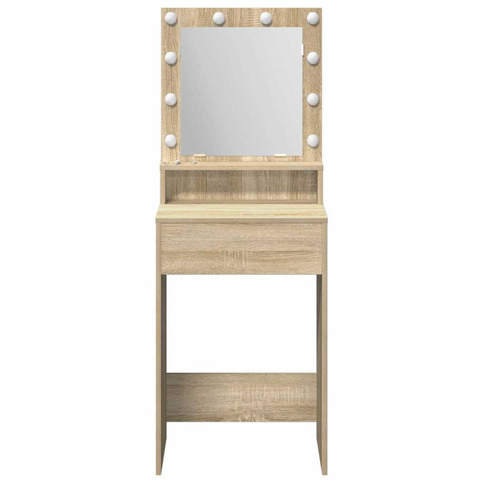 Masă de Machiaj Stejar Sonoma 50 x 41 x 135 cm Lemn compozit - WALTI WALTI