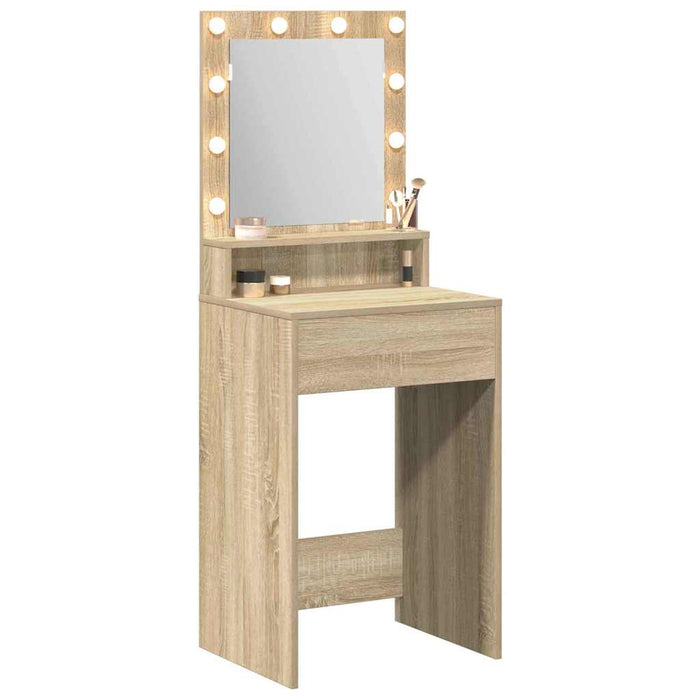 Masă de Machiaj Stejar Sonoma 50 x 41 x 135 cm Lemn compozit - WALTI WALTI