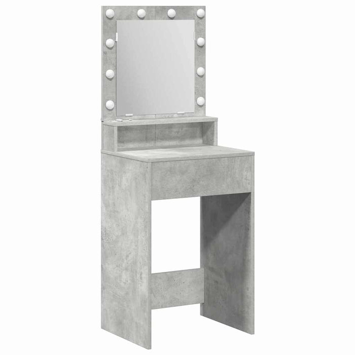 Masă de Machiaj Gri din beton 50 x 41 x 135 cm Lemn compozit - WALTI WALTI