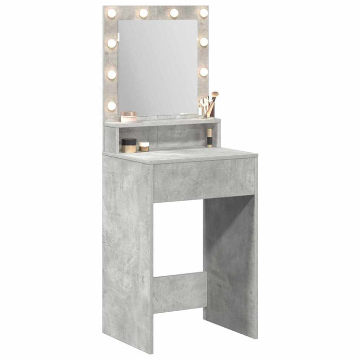Masă de Machiaj Gri din beton 50 x 41 x 135 cm Lemn compozit - WALTI WALTI
