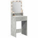 Masă de Machiaj Gri din beton 50 x 41 x 135 cm Lemn compozit - WALTI WALTI