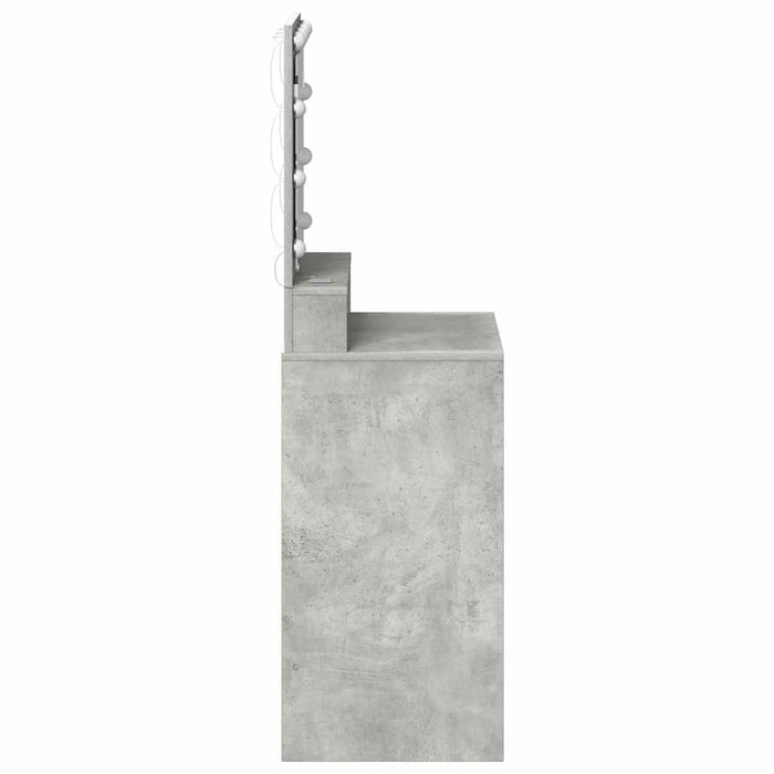 Masă de Machiaj Gri din beton 50 x 41 x 135 cm Lemn compozit - WALTI WALTI