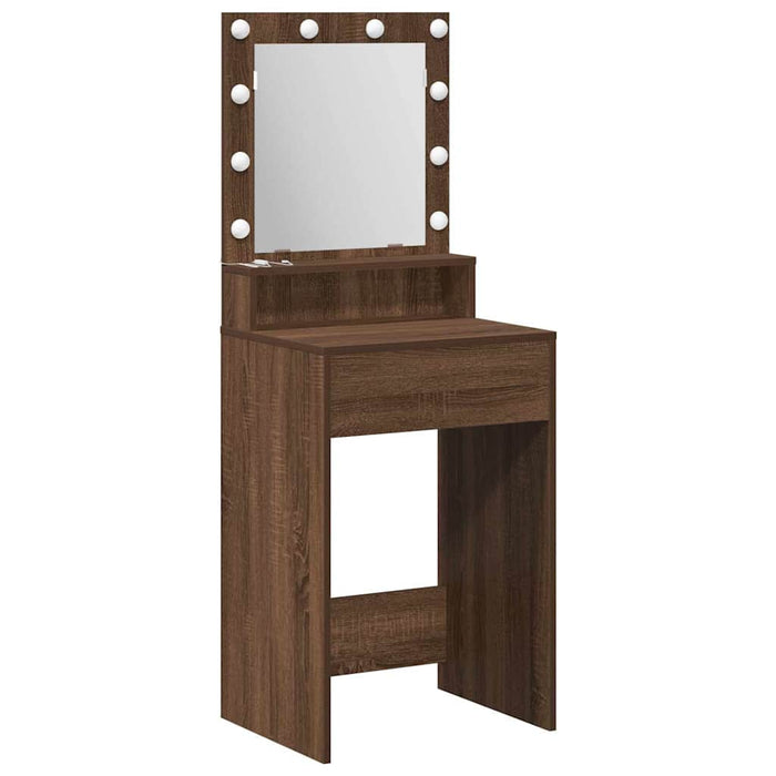 Masă de Machiaj Stejar închis 50 x 41 x 135 cm Lemn compozit - WALTI WALTI