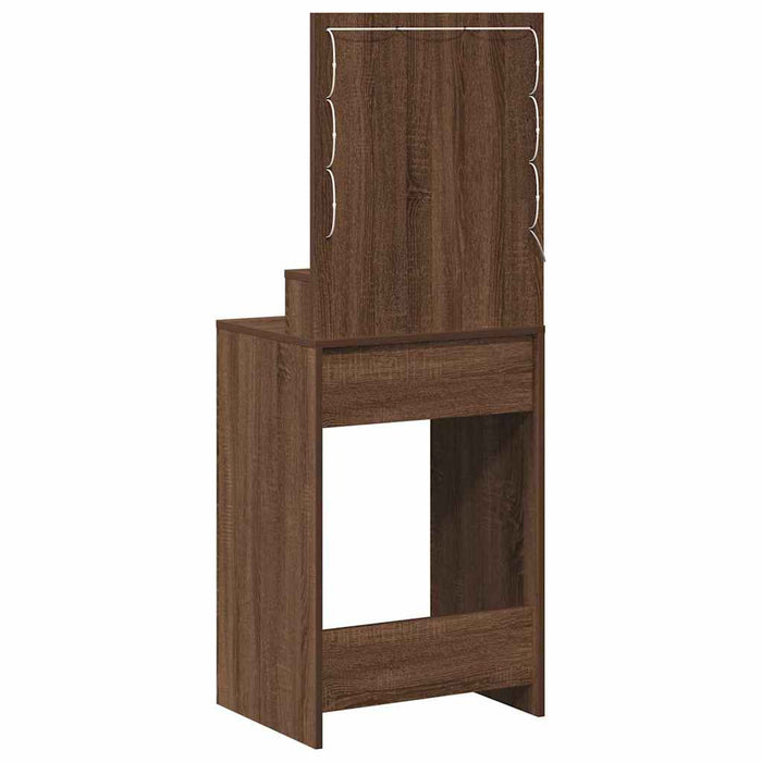 Masă de Machiaj Stejar închis 50 x 41 x 135 cm Lemn compozit - WALTI WALTI