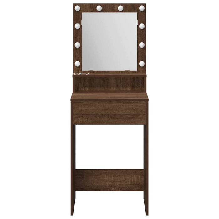 Masă de Machiaj Stejar închis 50 x 41 x 135 cm Lemn compozit - WALTI WALTI