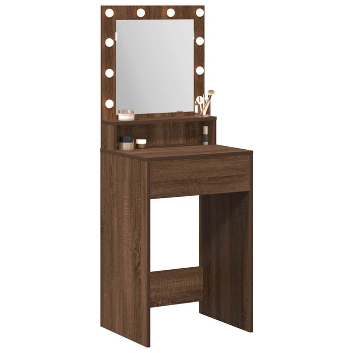 Masă de Machiaj Stejar închis 50 x 41 x 135 cm Lemn compozit - WALTI WALTI