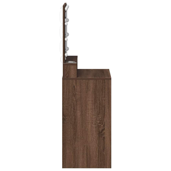 Masă de Machiaj Stejar închis 50 x 41 x 135 cm Lemn compozit - WALTI WALTI