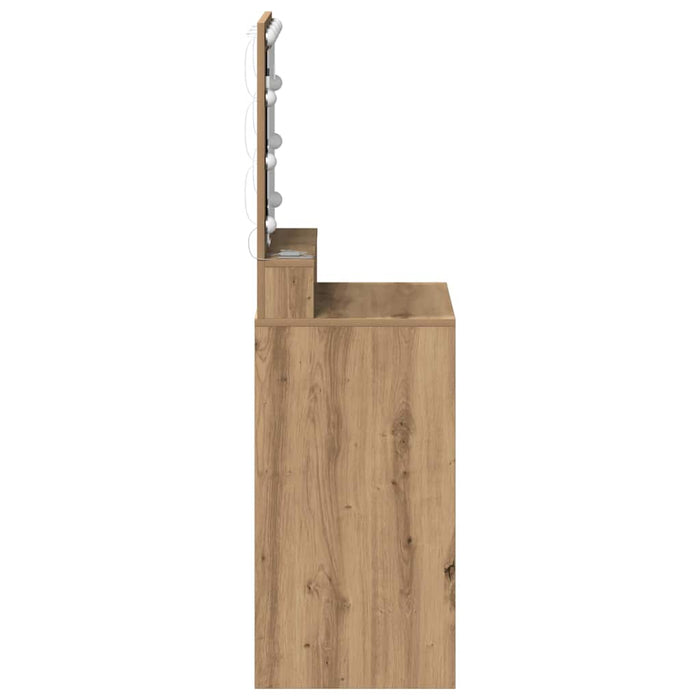 Masă de Machiaj Stejar Artizanal 50 x 41 x 135 cm Lemn compozit - WALTI WALTI