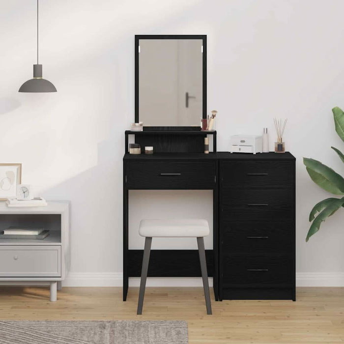 Masă de Machiaj Stejar Negru 50 x 41 x 140 cm Lemn compozit - WALTI WALTI