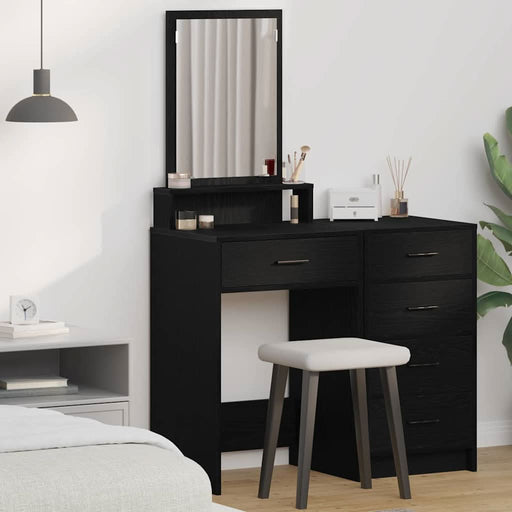 Masă de Machiaj Stejar Negru 50 x 41 x 140 cm Lemn compozit - WALTI WALTI