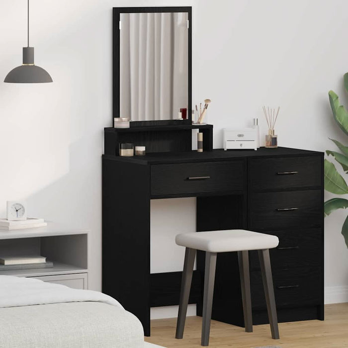 Masă de Machiaj Stejar Negru 50 x 41 x 140 cm Lemn compozit - WALTI WALTI