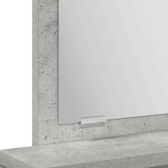 Masă de Machiaj Gri din beton 50 x 41 x 140 cm Lemn compozit - WALTI WALTI