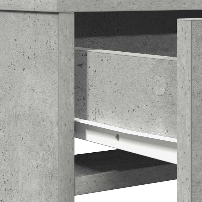 Masă de Machiaj Gri din beton 50 x 41 x 140 cm Lemn compozit - WALTI WALTI