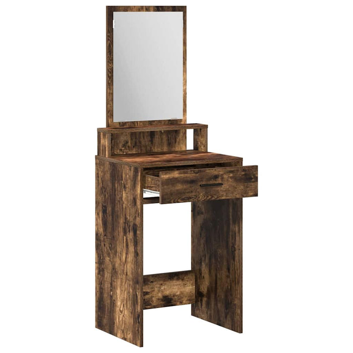Masă de Machiaj Stejar fumuriu 50 x 41 x 140 cm Lemn compozit - WALTI WALTI