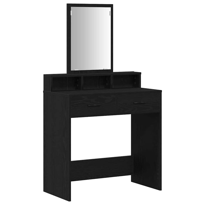 Masă de Machiaj Stejar Negru 79 x 41 x 140 cm Lemn compozit - WALTI WALTI