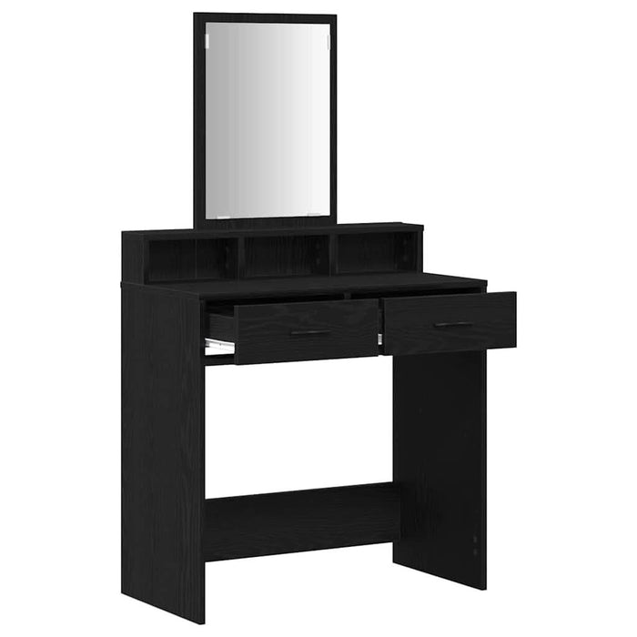 Masă de Machiaj Stejar Negru 79 x 41 x 140 cm Lemn compozit - WALTI WALTI