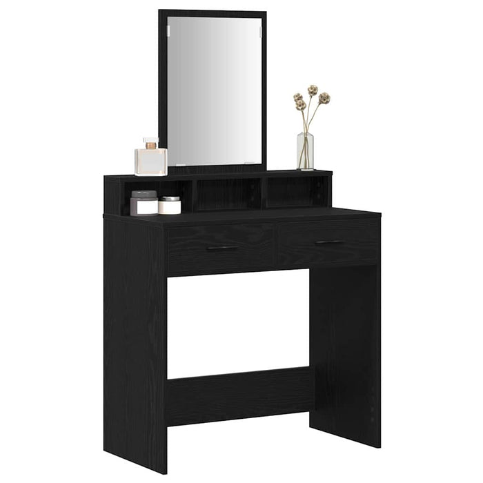 Masă de Machiaj Stejar Negru 79 x 41 x 140 cm Lemn compozit - WALTI WALTI