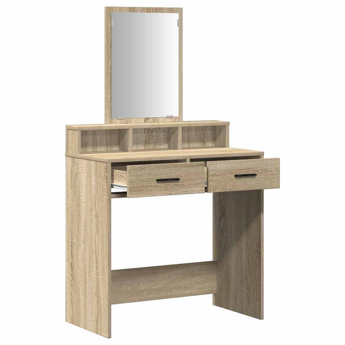 Masă de Machiaj Stejar Sonoma 79 x 41 x 140 cm Lemn compozit - WALTI WALTI