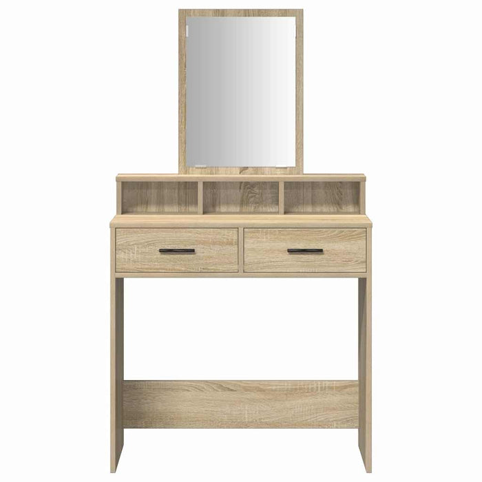 Masă de Machiaj Stejar Sonoma 79 x 41 x 140 cm Lemn compozit - WALTI WALTI