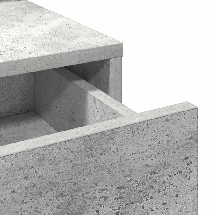Masă de Machiaj Gri din beton 79 x 41 x 140 cm Lemn compozit - WALTI WALTI