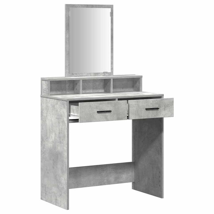 Masă de Machiaj Gri din beton 79 x 41 x 140 cm Lemn compozit - WALTI WALTI