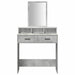 Masă de Machiaj Gri din beton 79 x 41 x 140 cm Lemn compozit - WALTI WALTI