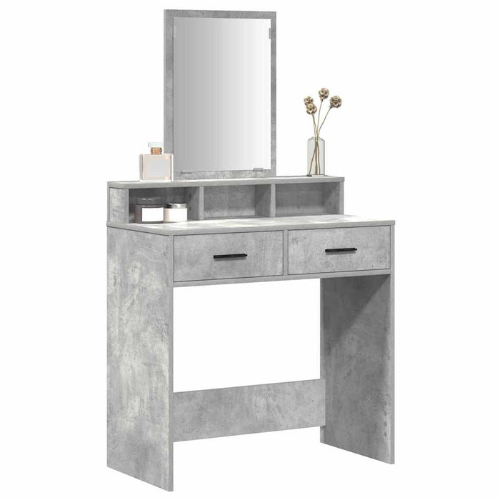 Masă de Machiaj Gri din beton 79 x 41 x 140 cm Lemn compozit - WALTI WALTI