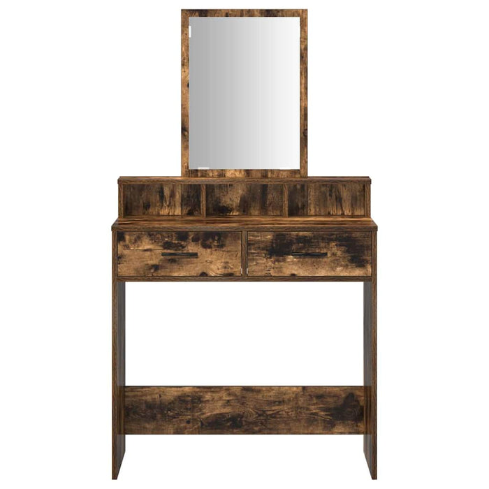 Masă de Machiaj Stejar fumuriu 79 x 41 x 140 cm Lemn compozit - WALTI WALTI