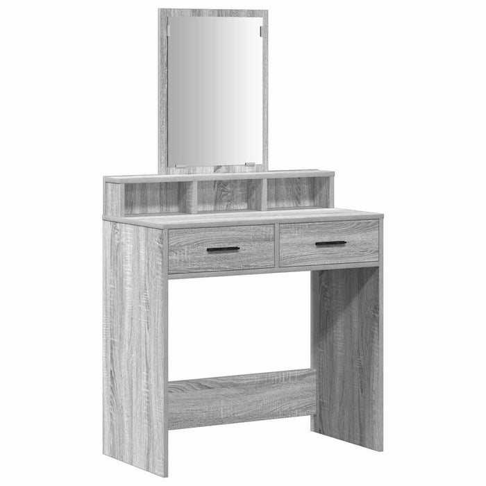 Masă de Machiaj Gri Sonoma 79 x 41 x 140 cm Lemn compozit - WALTI WALTI