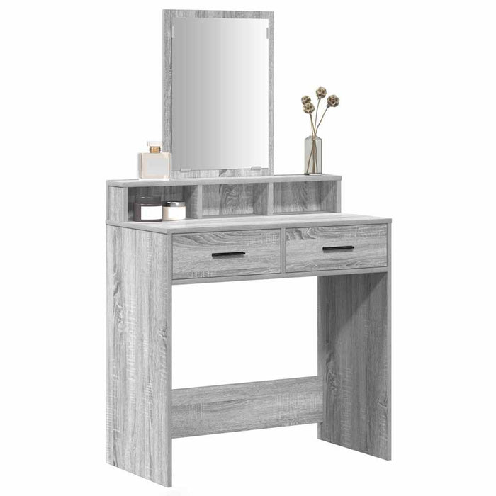 Masă de Machiaj Gri Sonoma 79 x 41 x 140 cm Lemn compozit - WALTI WALTI